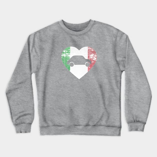 I Heart Fiat 500s Crewneck Sweatshirt by The Lemon Stationery & Gift Co